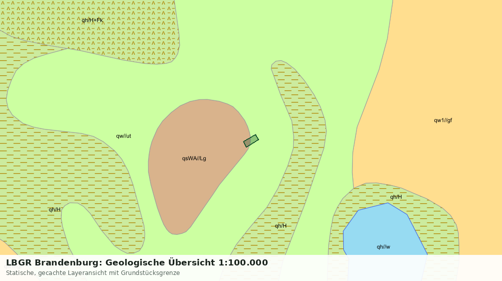Statische Kartenansicht: LBGR Brandenburg: Geologische Übersicht 1:100.000