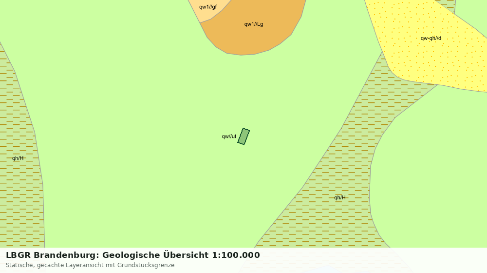 Statische Kartenansicht: LBGR Brandenburg: Geologische Übersicht 1:100.000