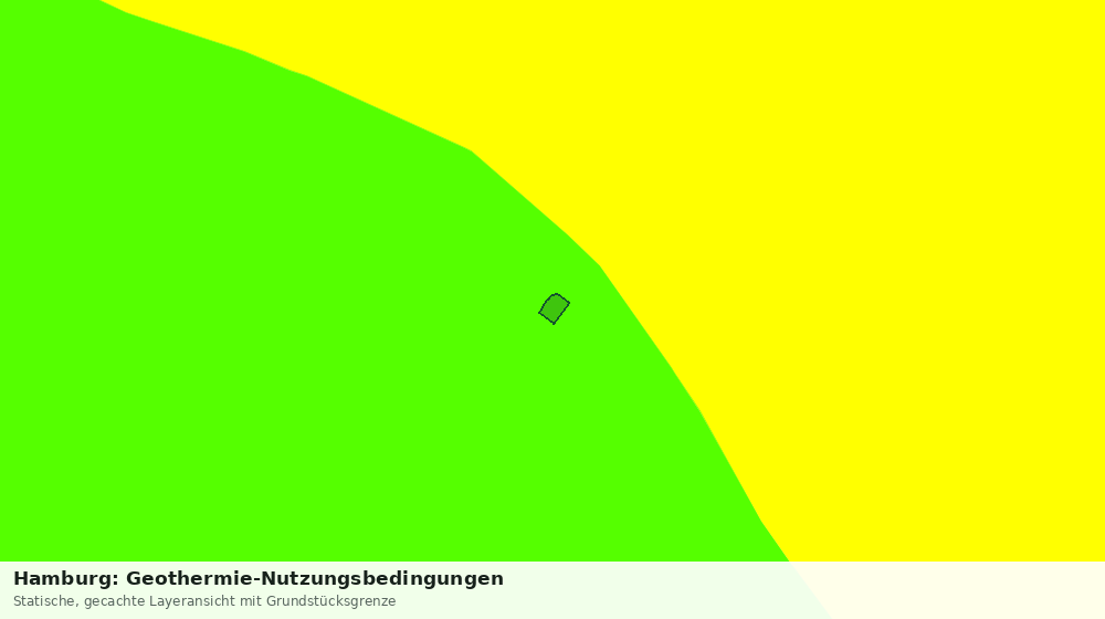 Statische Kartenansicht: Hamburg: Geothermie-Nutzungsbedingungen