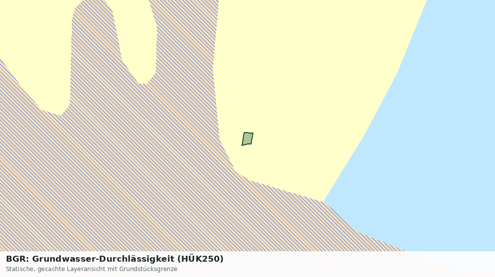 Statische Kartenansicht: BGR: Grundwasser-Durchlässigkeit (HÜK250)