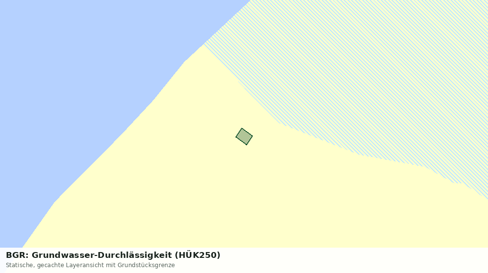 Statische Kartenansicht: BGR: Grundwasser-Durchlässigkeit (HÜK250)