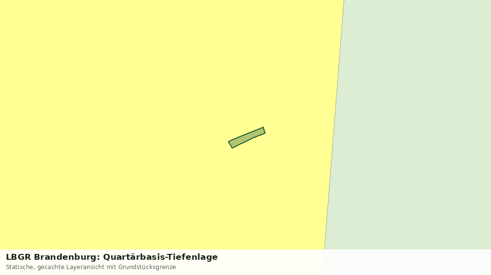 Statische Kartenansicht: LBGR Brandenburg: Quartärbasis-Tiefenlage