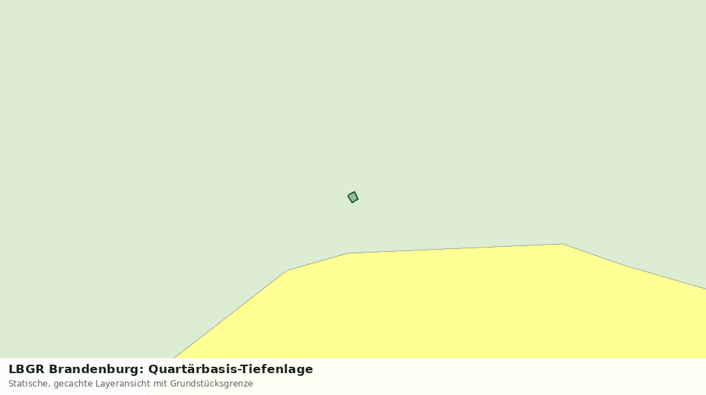 Statische Kartenansicht: LBGR Brandenburg: Quartärbasis-Tiefenlage