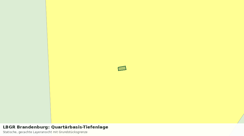 Statische Kartenansicht: LBGR Brandenburg: Quartärbasis-Tiefenlage