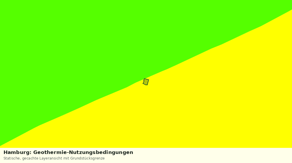 Statische Kartenansicht: Hamburg: Geothermie-Nutzungsbedingungen