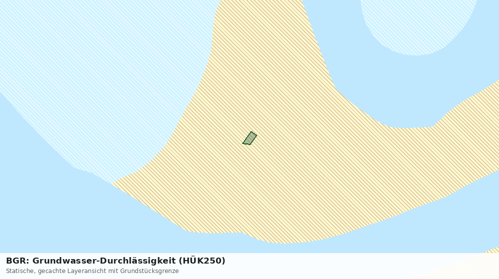 Statische Kartenansicht: BGR: Grundwasser-Durchlässigkeit (HÜK250)