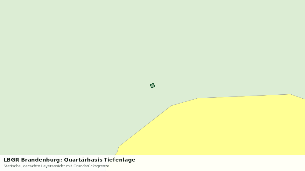 Statische Kartenansicht: LBGR Brandenburg: Quartärbasis-Tiefenlage