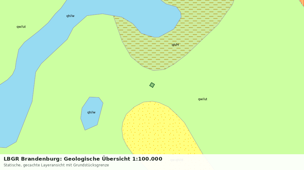 Statische Kartenansicht: LBGR Brandenburg: Geologische Übersicht 1:100.000