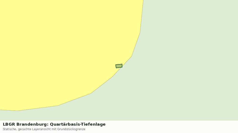 Statische Kartenansicht: LBGR Brandenburg: Quartärbasis-Tiefenlage