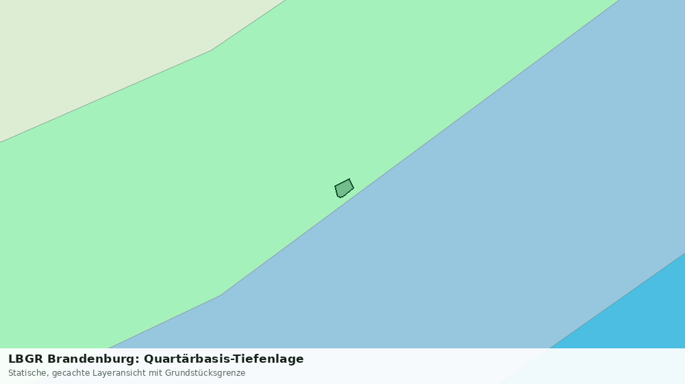 Statische Kartenansicht: LBGR Brandenburg: Quartärbasis-Tiefenlage