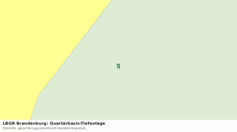 Statische Kartenansicht: LBGR Brandenburg: Quartärbasis-Tiefenlage