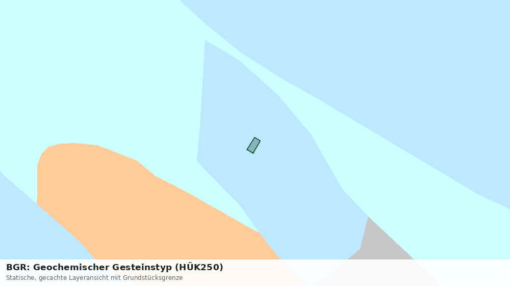 Statische Kartenansicht: BGR: Geochemischer Gesteinstyp (HÜK250)