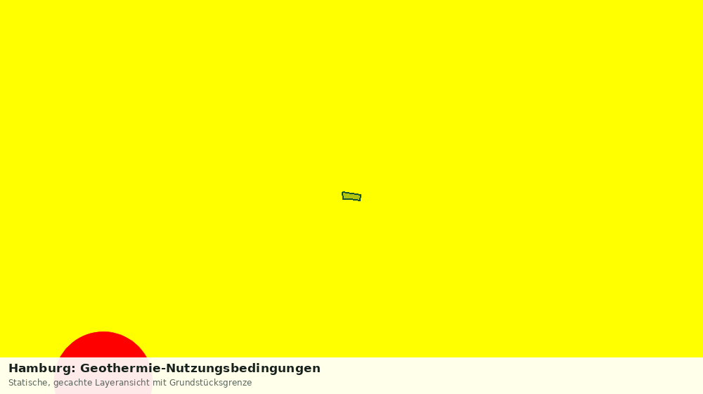 Statische Kartenansicht: Hamburg: Geothermie-Nutzungsbedingungen