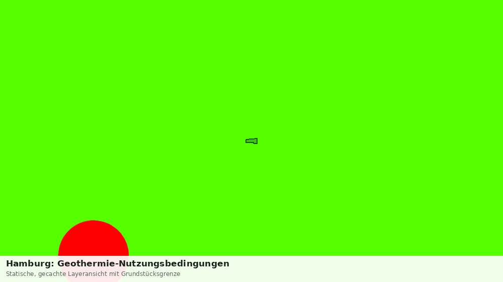 Statische Kartenansicht: Hamburg: Geothermie-Nutzungsbedingungen