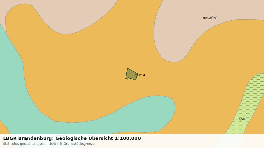 Statische Kartenansicht: LBGR Brandenburg: Geologische Übersicht 1:100.000