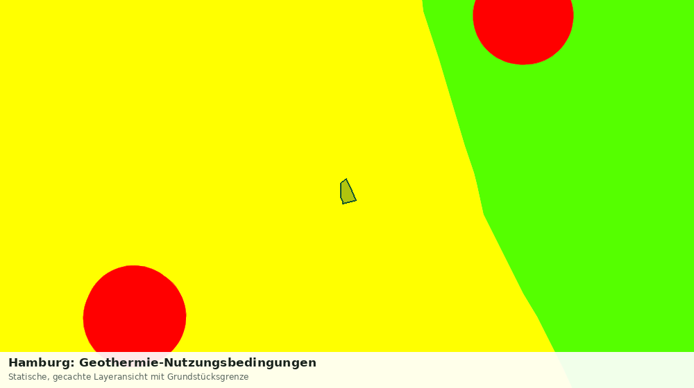 Statische Kartenansicht: Hamburg: Geothermie-Nutzungsbedingungen