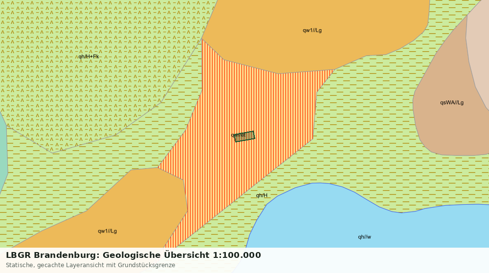 Statische Kartenansicht: LBGR Brandenburg: Geologische Übersicht 1:100.000