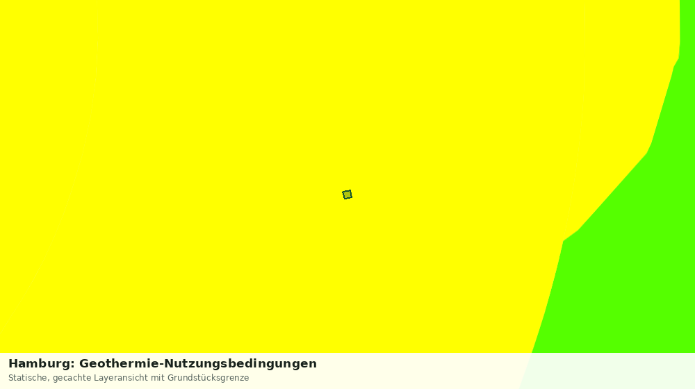 Statische Kartenansicht: Hamburg: Geothermie-Nutzungsbedingungen