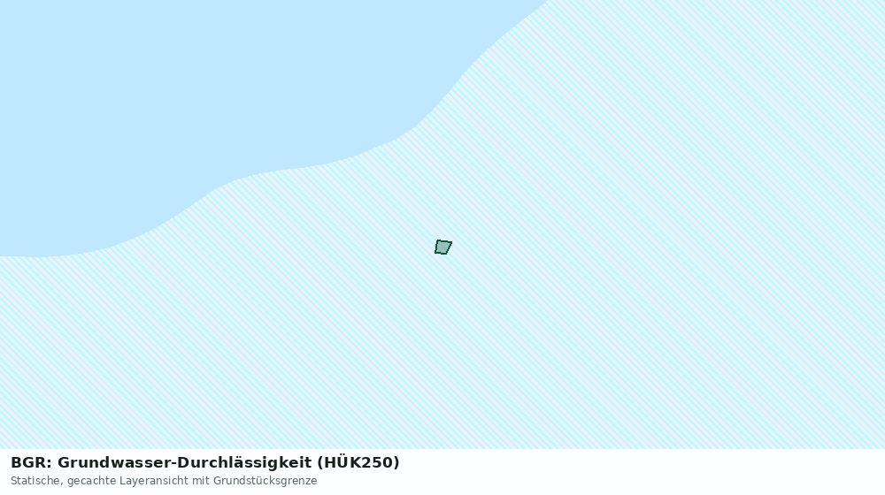 Statische Kartenansicht: BGR: Grundwasser-Durchlässigkeit (HÜK250)