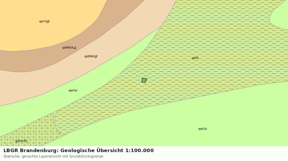 Statische Kartenansicht: LBGR Brandenburg: Geologische Übersicht 1:100.000