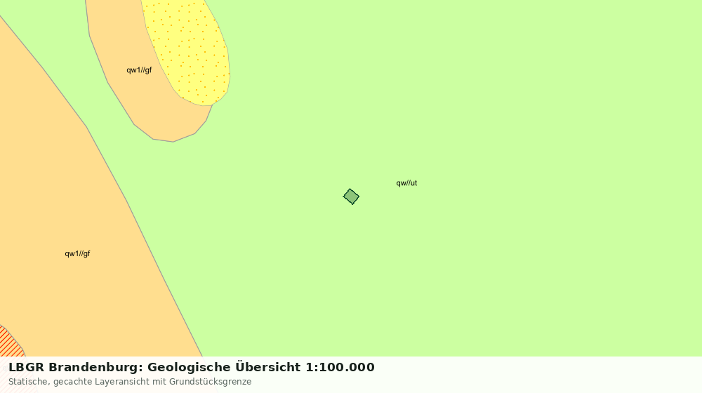 Statische Kartenansicht: LBGR Brandenburg: Geologische Übersicht 1:100.000