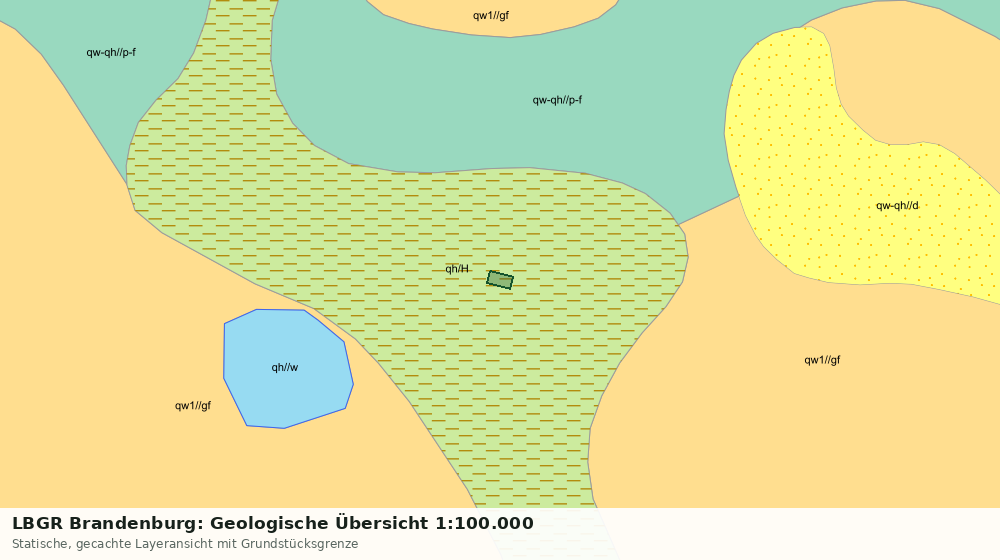 Statische Kartenansicht: LBGR Brandenburg: Geologische Übersicht 1:100.000