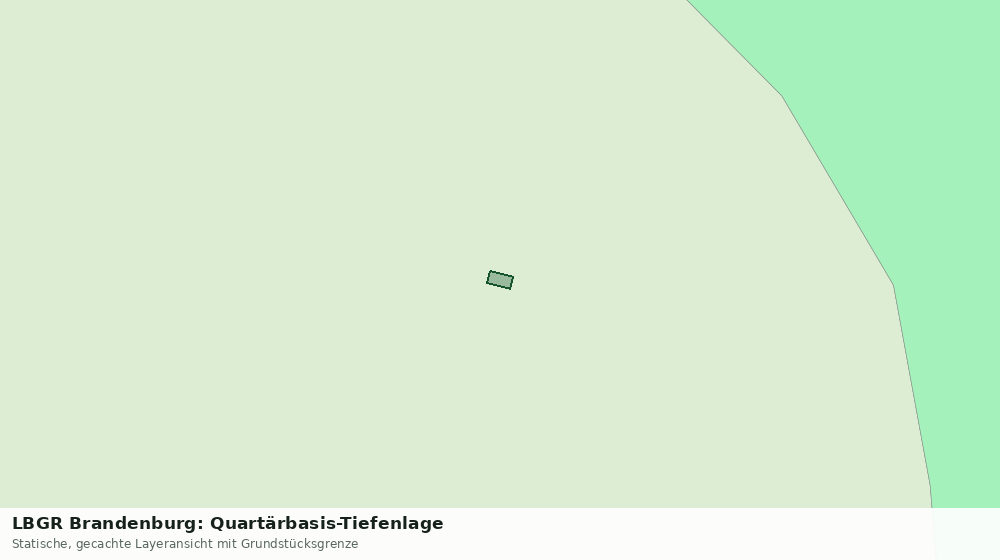 Statische Kartenansicht: LBGR Brandenburg: Quartärbasis-Tiefenlage