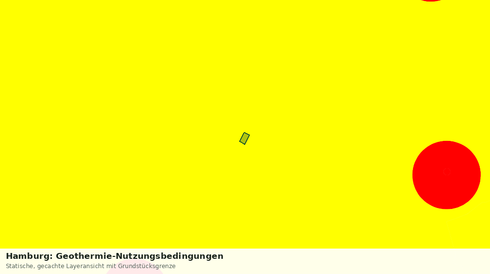Statische Kartenansicht: Hamburg: Geothermie-Nutzungsbedingungen