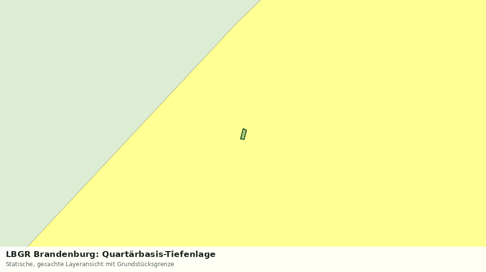 Statische Kartenansicht: LBGR Brandenburg: Quartärbasis-Tiefenlage