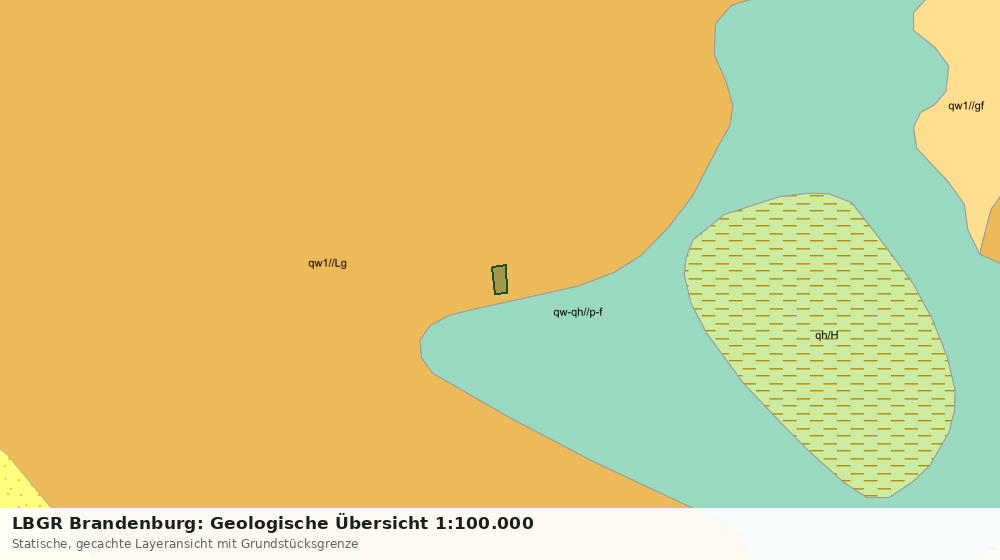 Statische Kartenansicht: LBGR Brandenburg: Geologische Übersicht 1:100.000