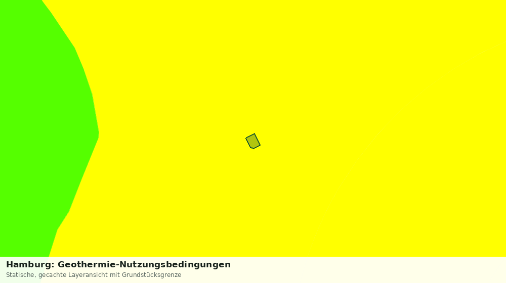 Statische Kartenansicht: Hamburg: Geothermie-Nutzungsbedingungen