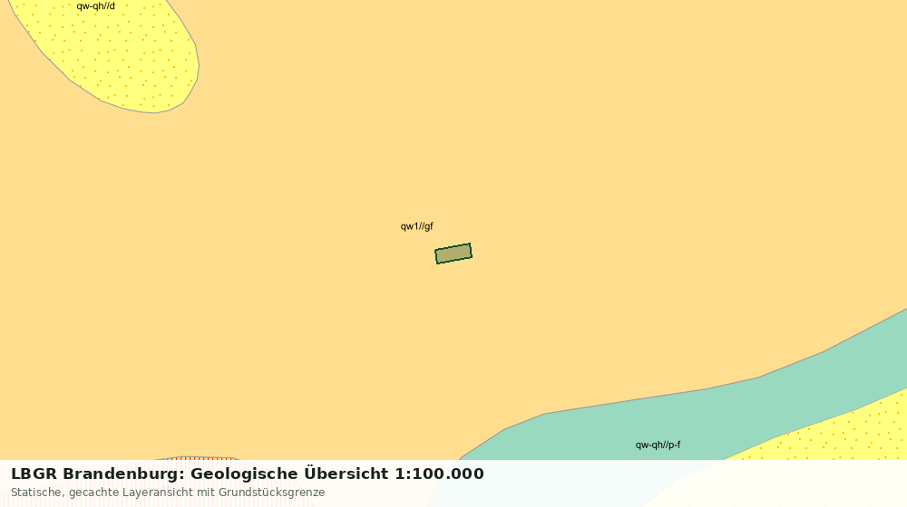 Statische Kartenansicht: LBGR Brandenburg: Geologische Übersicht 1:100.000