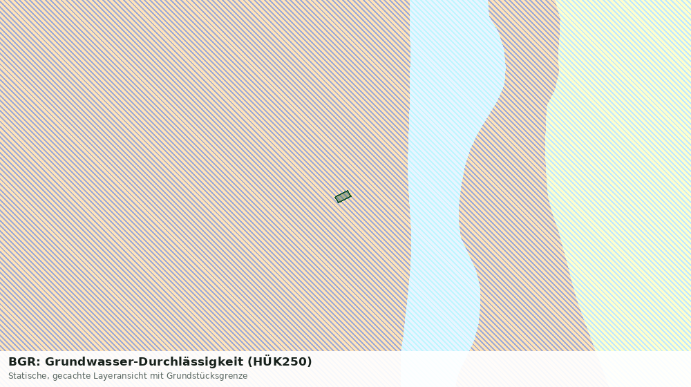 Statische Kartenansicht: BGR: Grundwasser-Durchlässigkeit (HÜK250)