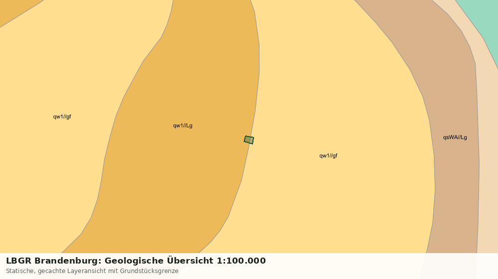 Statische Kartenansicht: LBGR Brandenburg: Geologische Übersicht 1:100.000