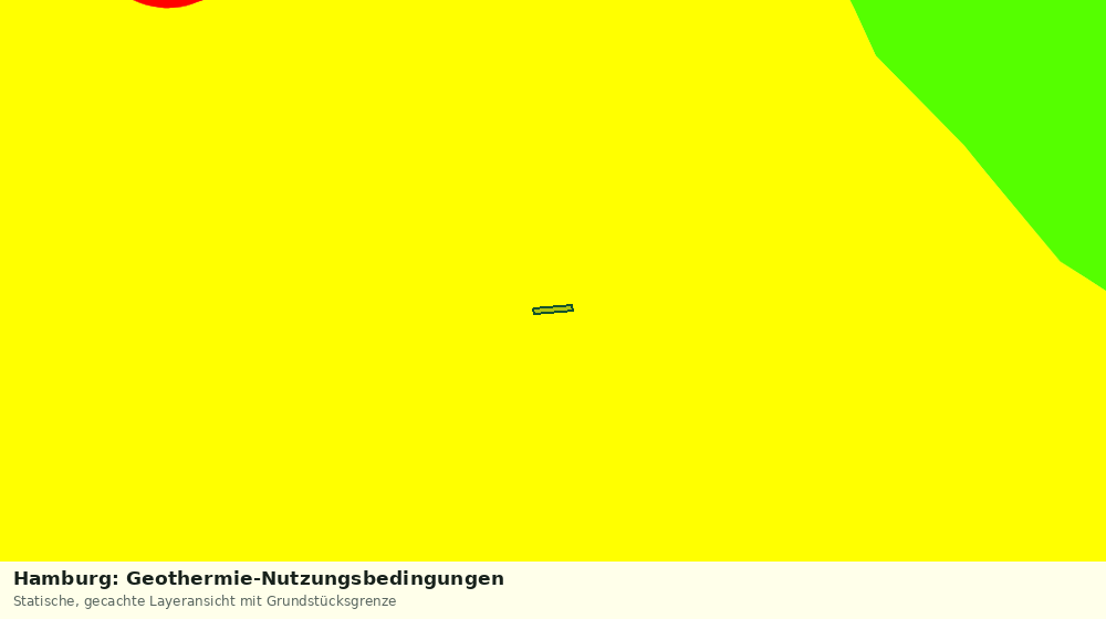 Statische Kartenansicht: Hamburg: Geothermie-Nutzungsbedingungen