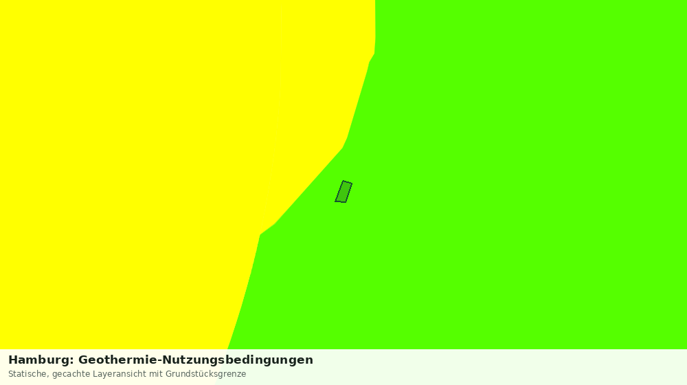 Statische Kartenansicht: Hamburg: Geothermie-Nutzungsbedingungen
