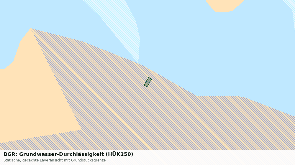 Statische Kartenansicht: BGR: Grundwasser-Durchlässigkeit (HÜK250)