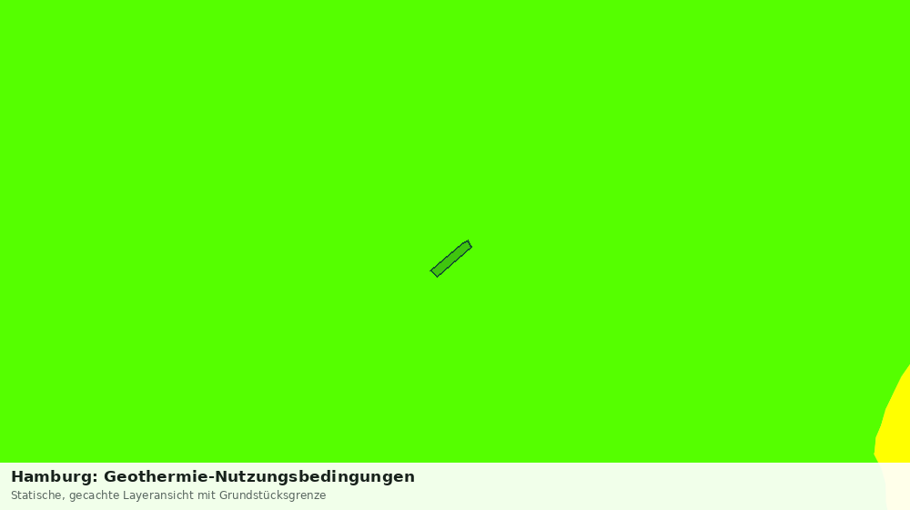 Statische Kartenansicht: Hamburg: Geothermie-Nutzungsbedingungen