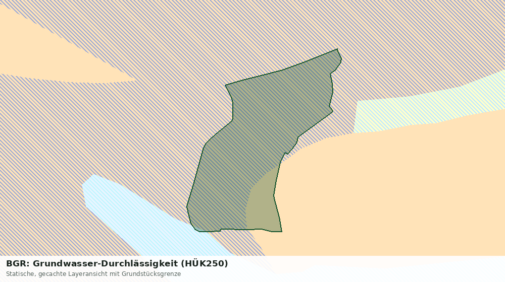 Statische Kartenansicht: BGR: Grundwasser-Durchlässigkeit (HÜK250)