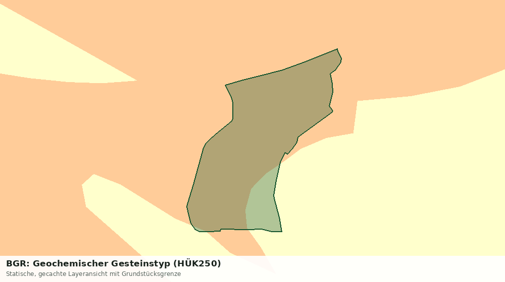Statische Kartenansicht: BGR: Geochemischer Gesteinstyp (HÜK250)
