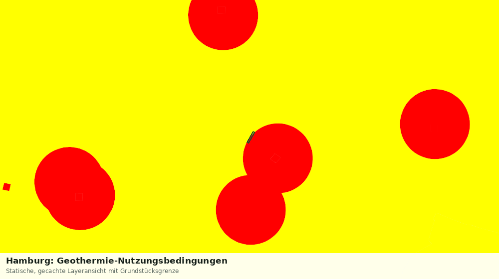 Statische Kartenansicht: Hamburg: Geothermie-Nutzungsbedingungen