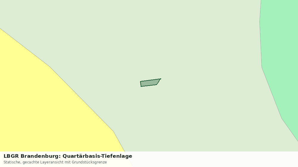 Statische Kartenansicht: LBGR Brandenburg: Quartärbasis-Tiefenlage