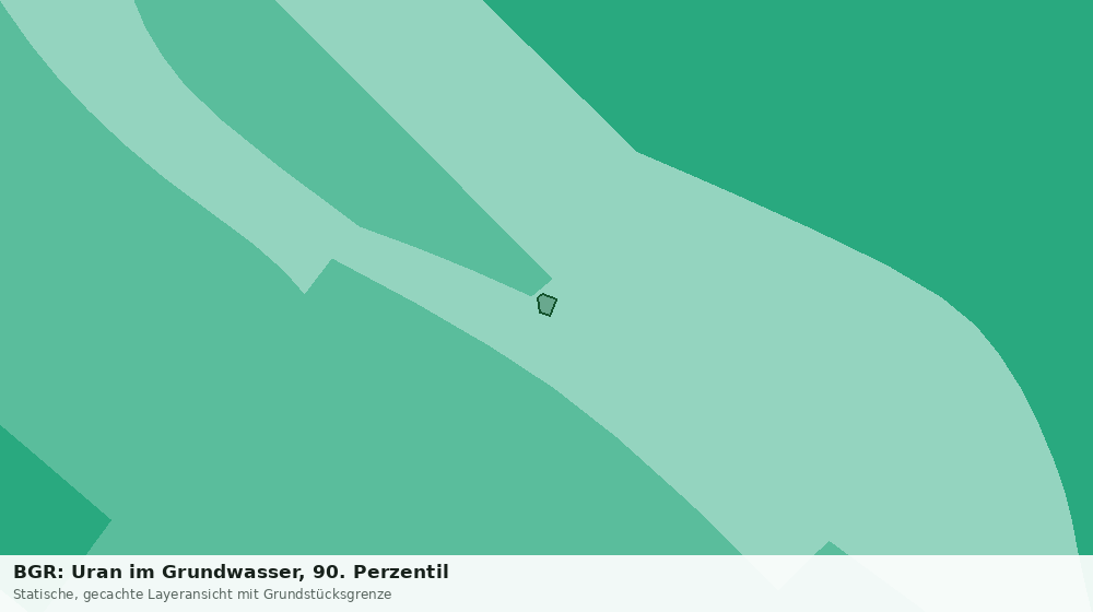 Statische Kartenansicht: BGR: Uran im Grundwasser, 90. Perzentil