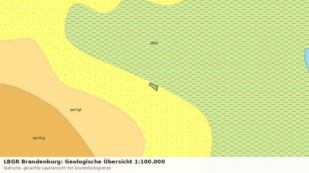 Statische Kartenansicht: LBGR Brandenburg: Geologische Übersicht 1:100.000