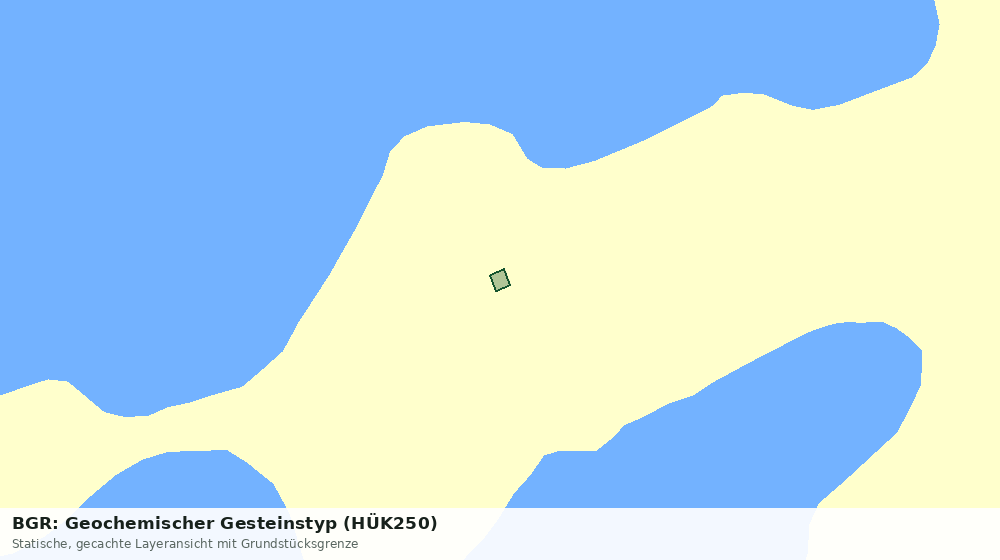 Statische Kartenansicht: BGR: Geochemischer Gesteinstyp (HÜK250)