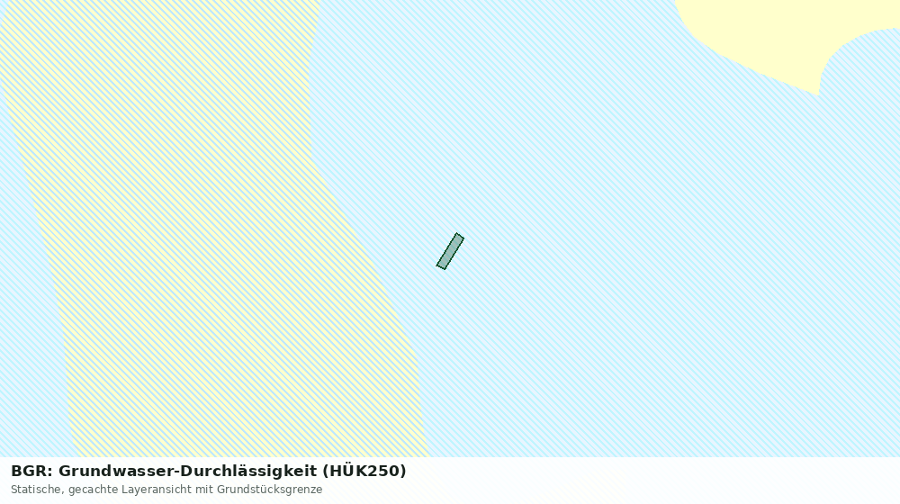 Statische Kartenansicht: BGR: Grundwasser-Durchlässigkeit (HÜK250)