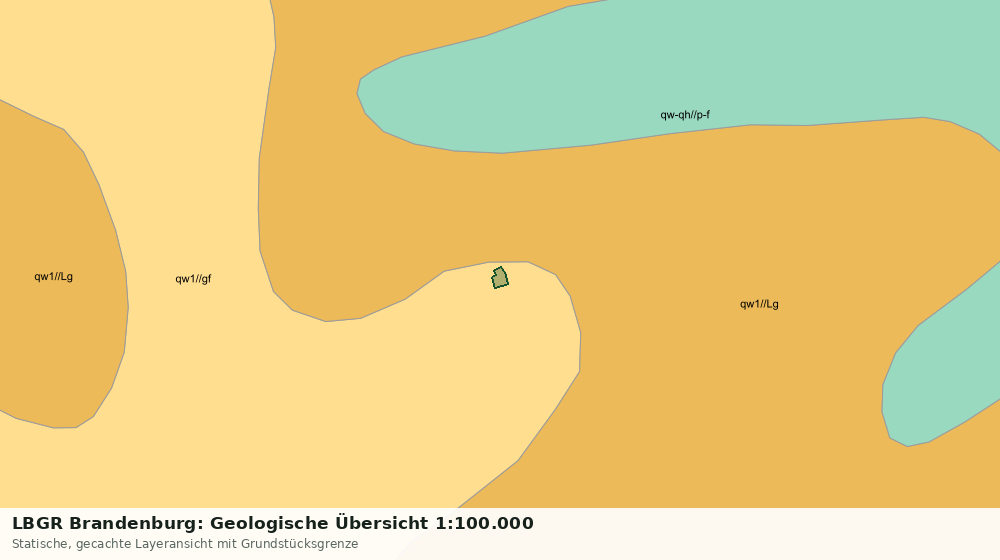 Statische Kartenansicht: LBGR Brandenburg: Geologische Übersicht 1:100.000