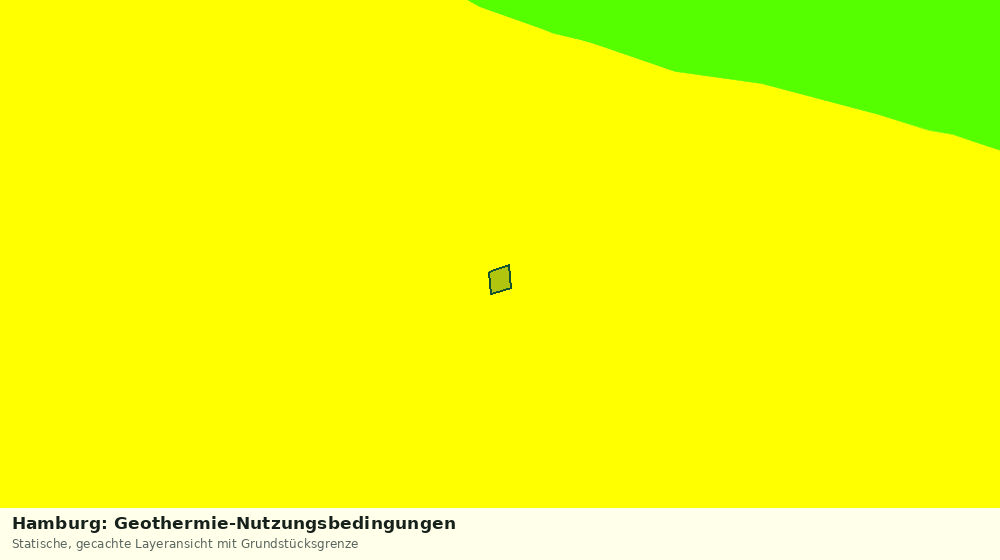 Statische Kartenansicht: Hamburg: Geothermie-Nutzungsbedingungen