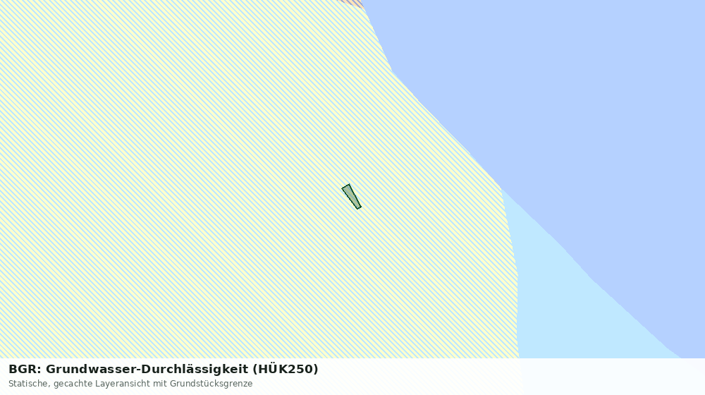Statische Kartenansicht: BGR: Grundwasser-Durchlässigkeit (HÜK250)