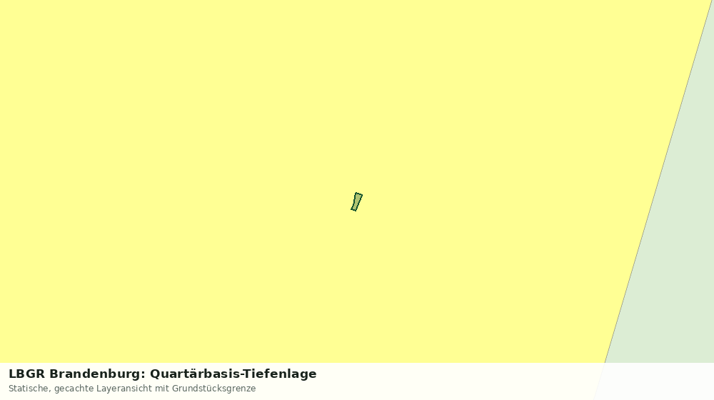 Statische Kartenansicht: LBGR Brandenburg: Quartärbasis-Tiefenlage